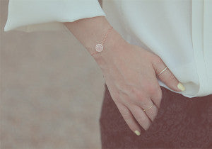 Lady à la Mode writer, Caitie Schlisserman, has written about one of H.AZEEM's Enchanted Empress collection, the Royal Rose Quartz Bracelet.