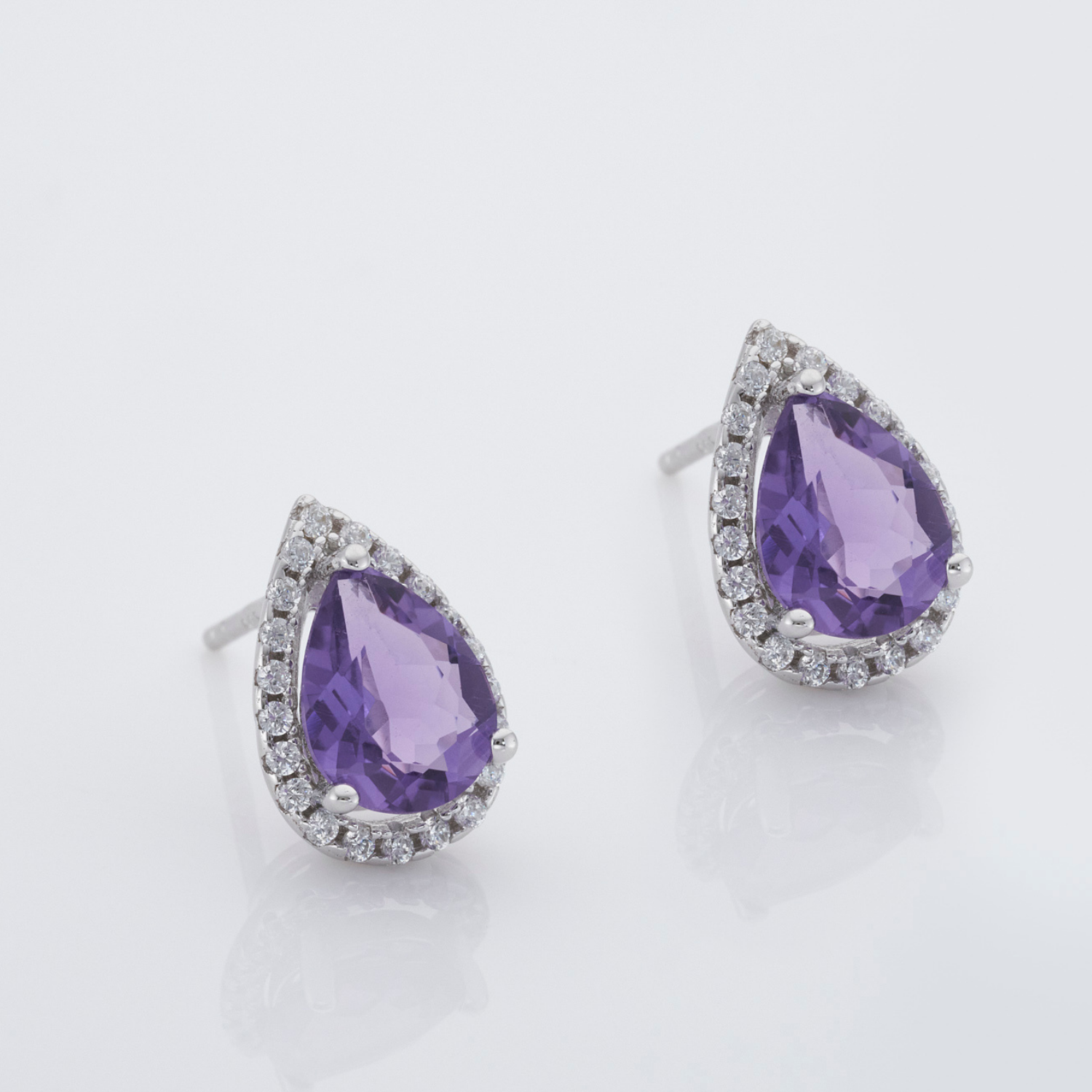 Luscious Amethyst Earrings - H.AZEEM London