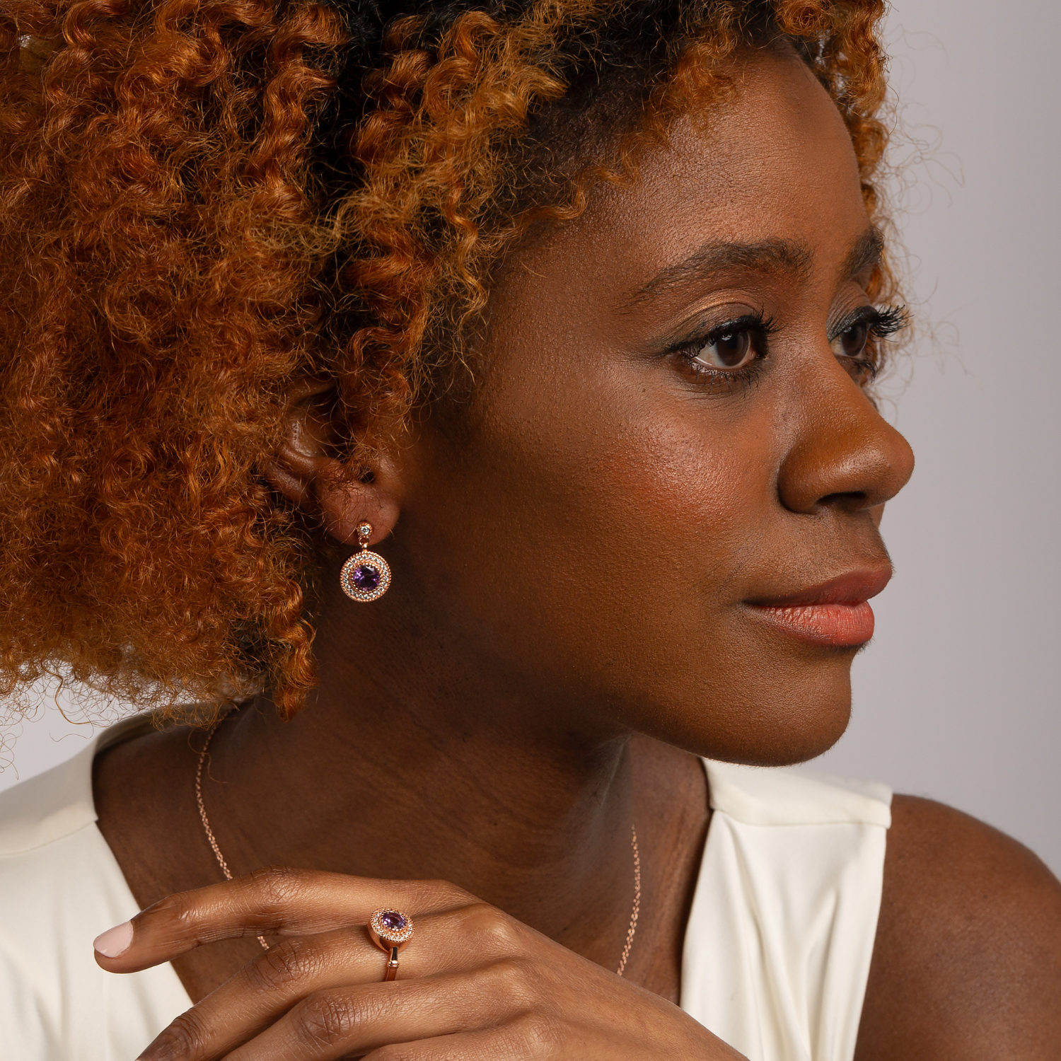 Byzantine Amethyst Earrings 2