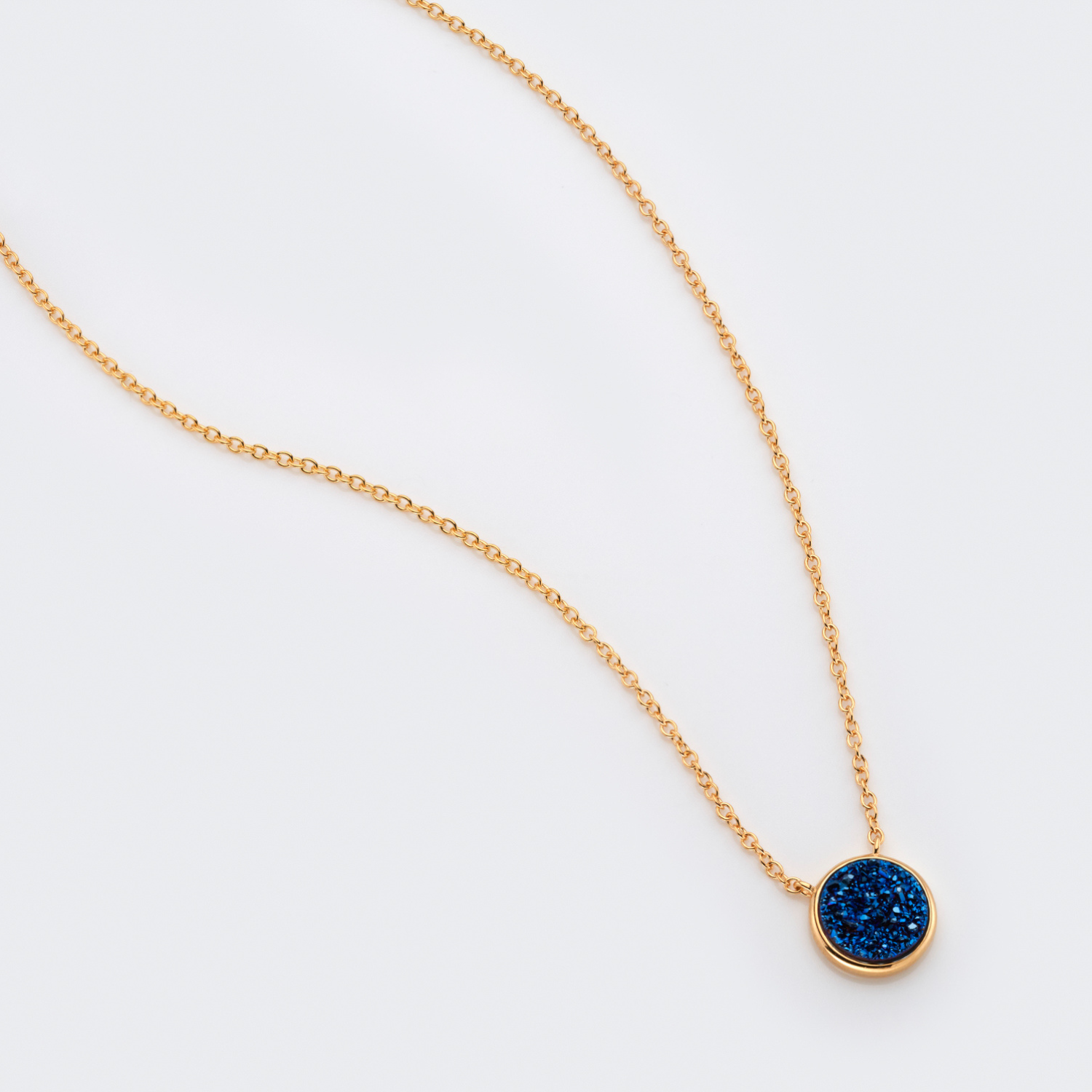 Elara Gold Blue Necklace