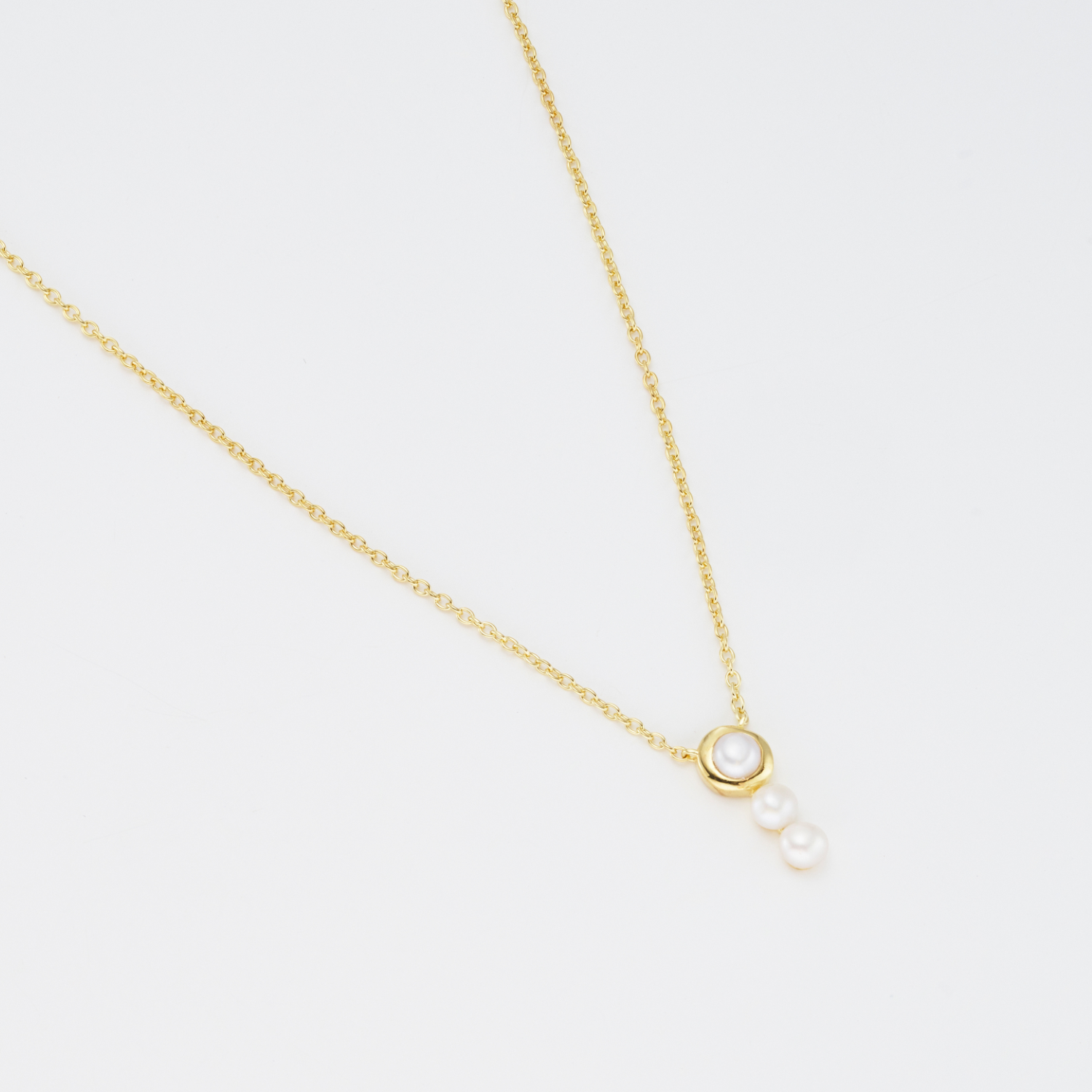 Victoria Triple Pearl Necklace