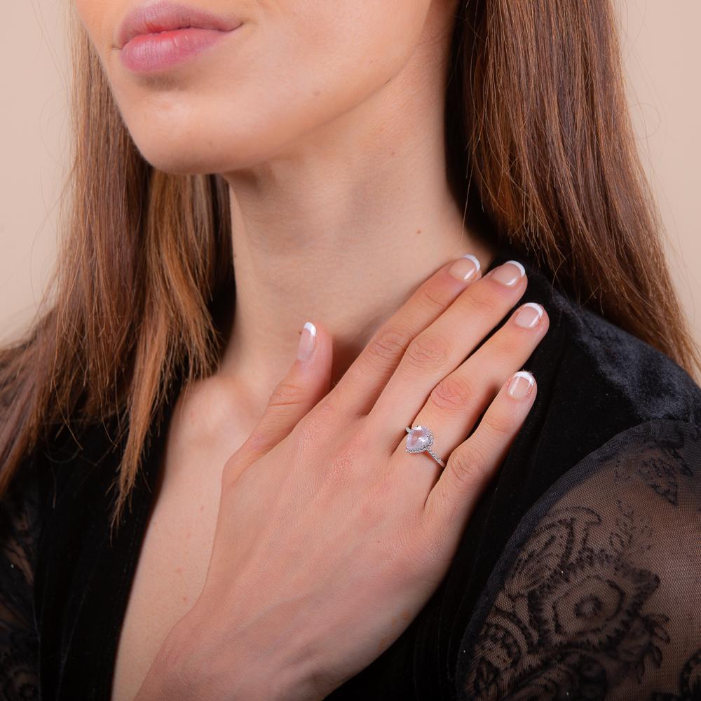 Luscious Rose Quartz Ring - H.AZEEM London