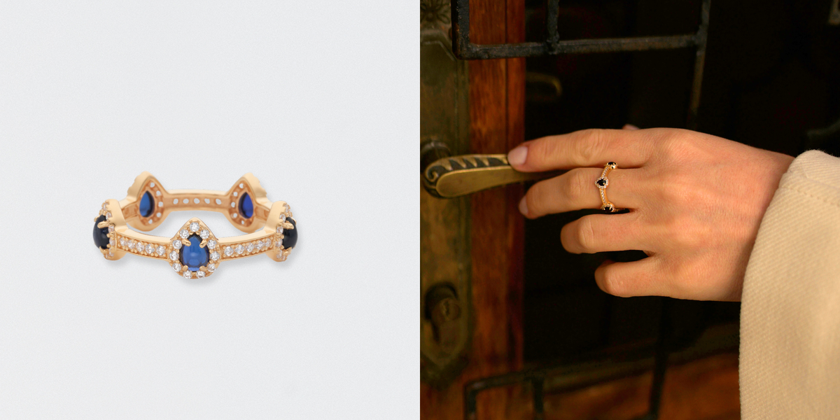 How to Stack Gemstone Rings?