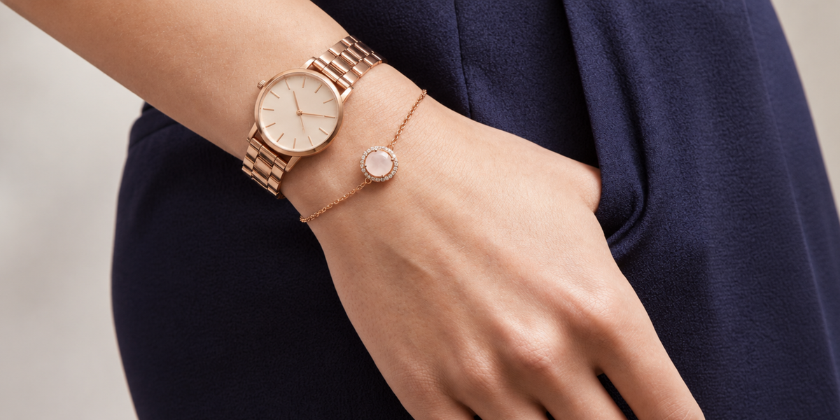 How to Style a Rose Gold Bracelet with Your Watch