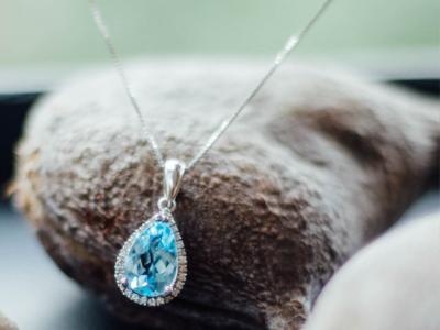 December birthstone - blue topaz jewellery