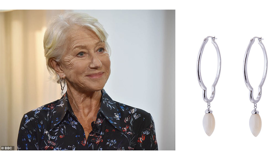 Helen Mirren Wears Artemisia Silver Hoops