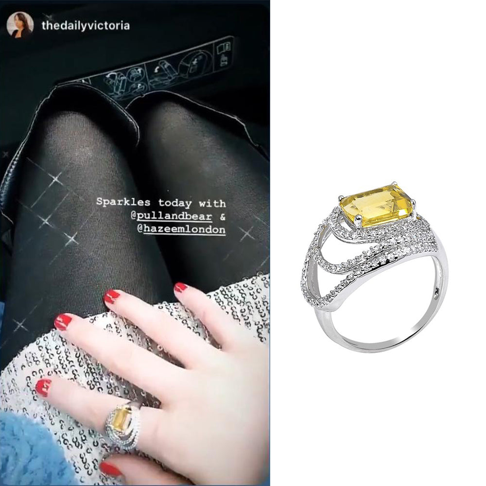 Victoria wears H.AZEEM LONDON
