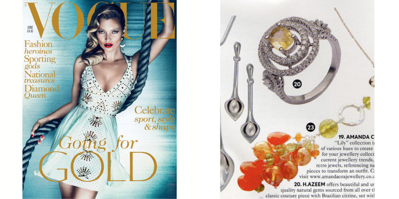 Brazilian Citrine Ring featured in Vogue