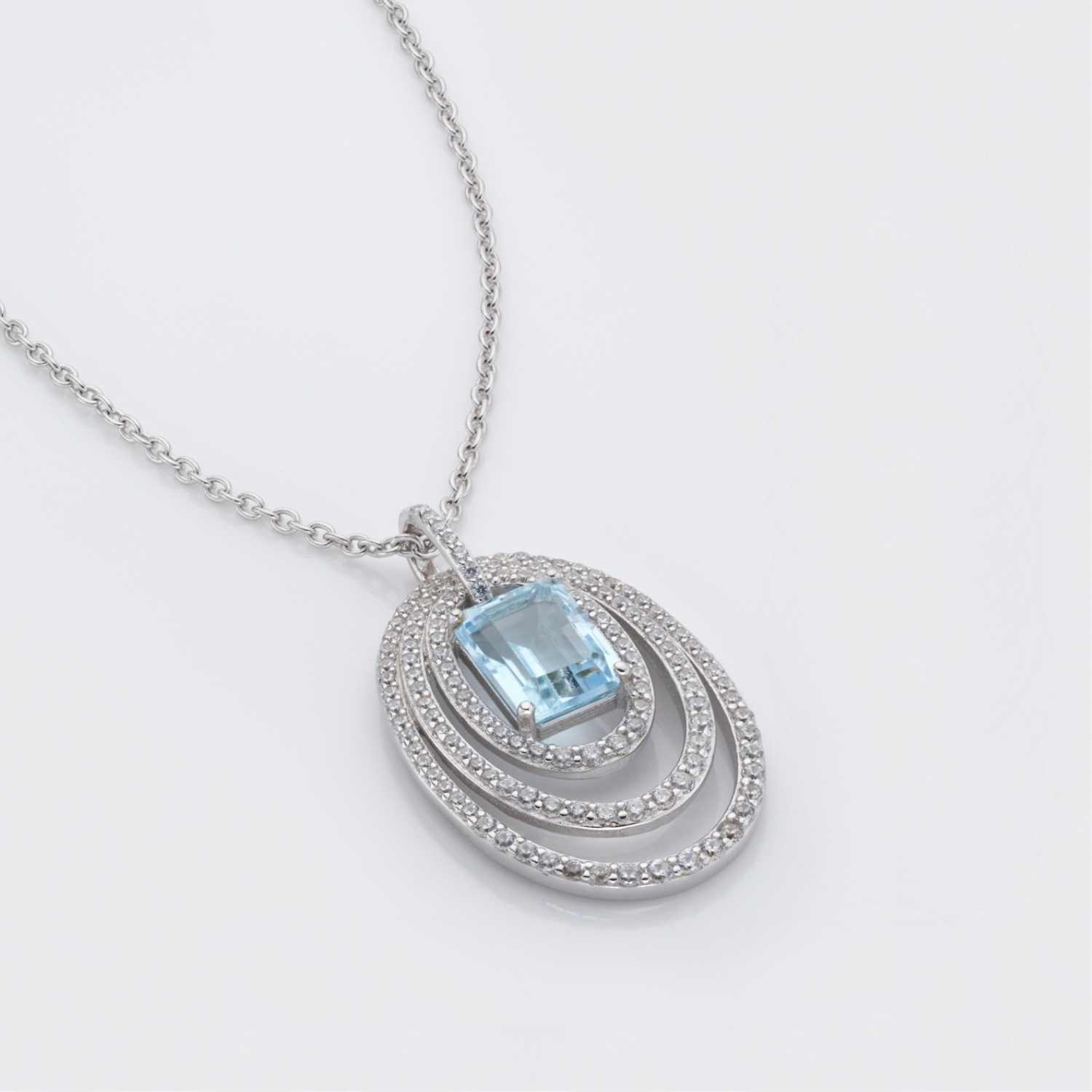 Stunning Blue Topaz Necklace