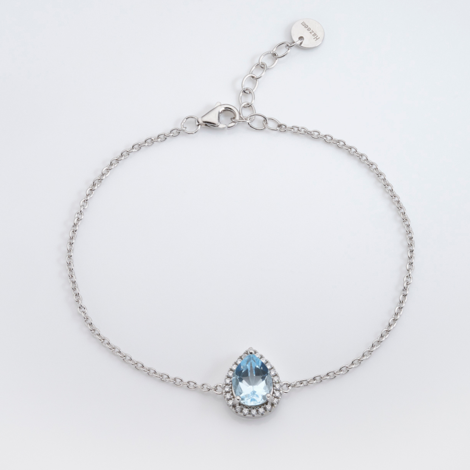 Luscious Blue Topaz Silver Bracelet