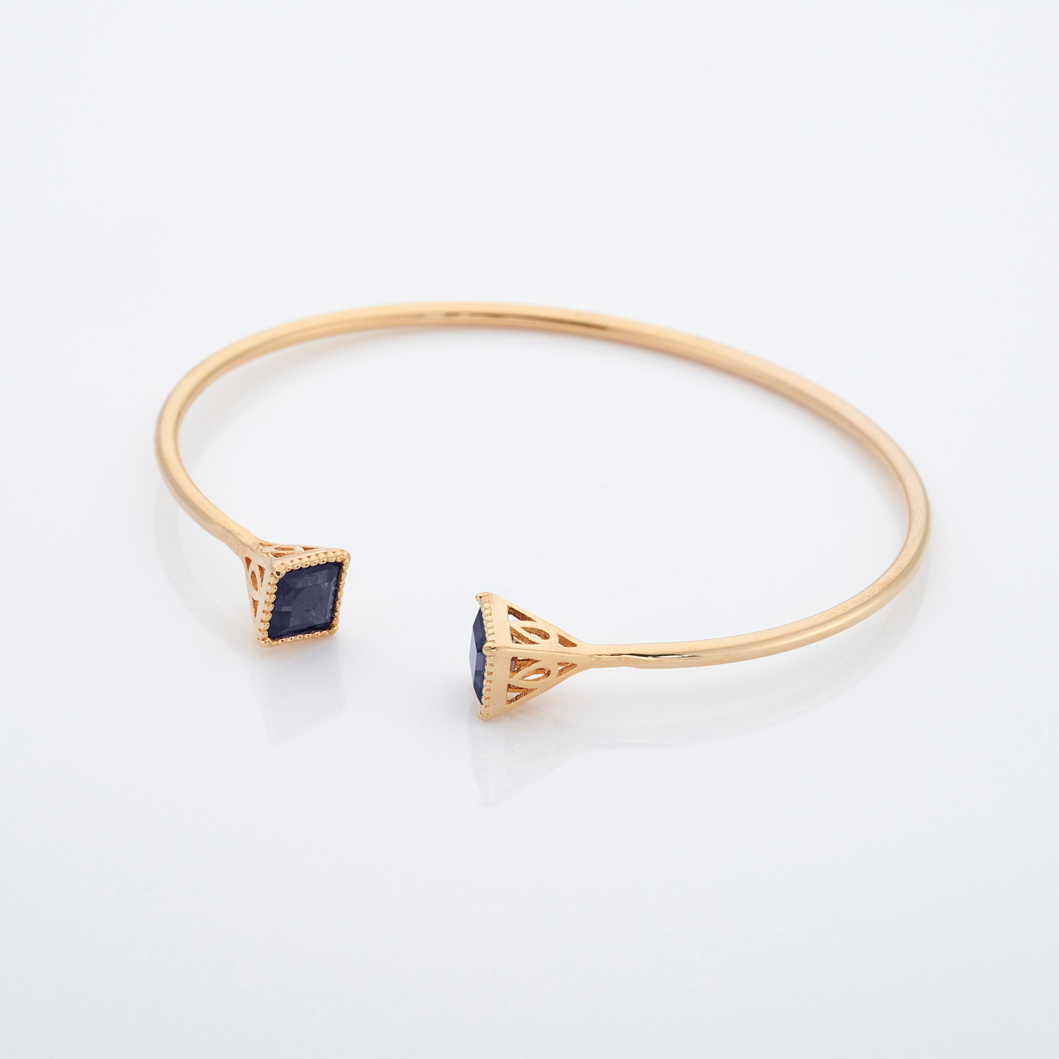 Admiral Gold Sapphire Bangle