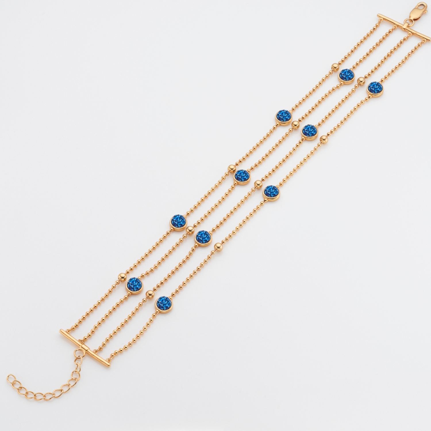 Elara Gold Blue Bracelet