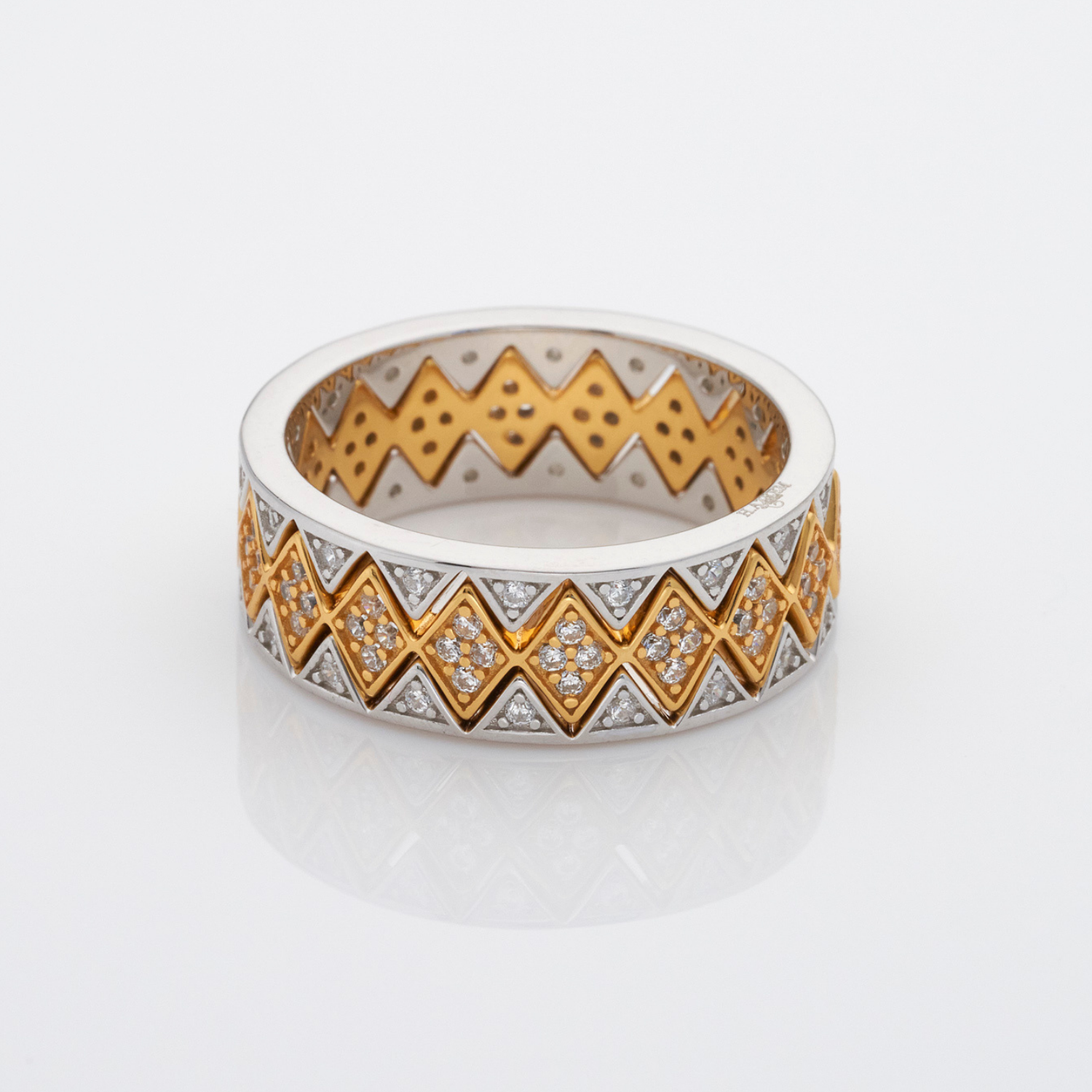 Crown Big stacking ring