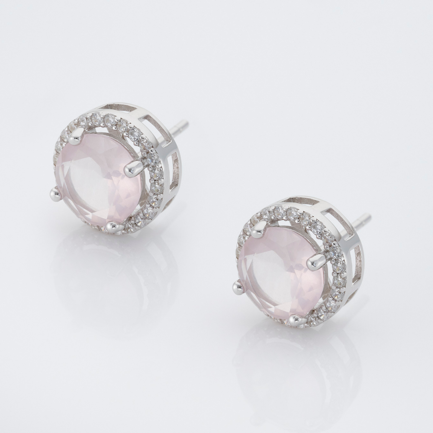 Royal Rose Quartz Earrings