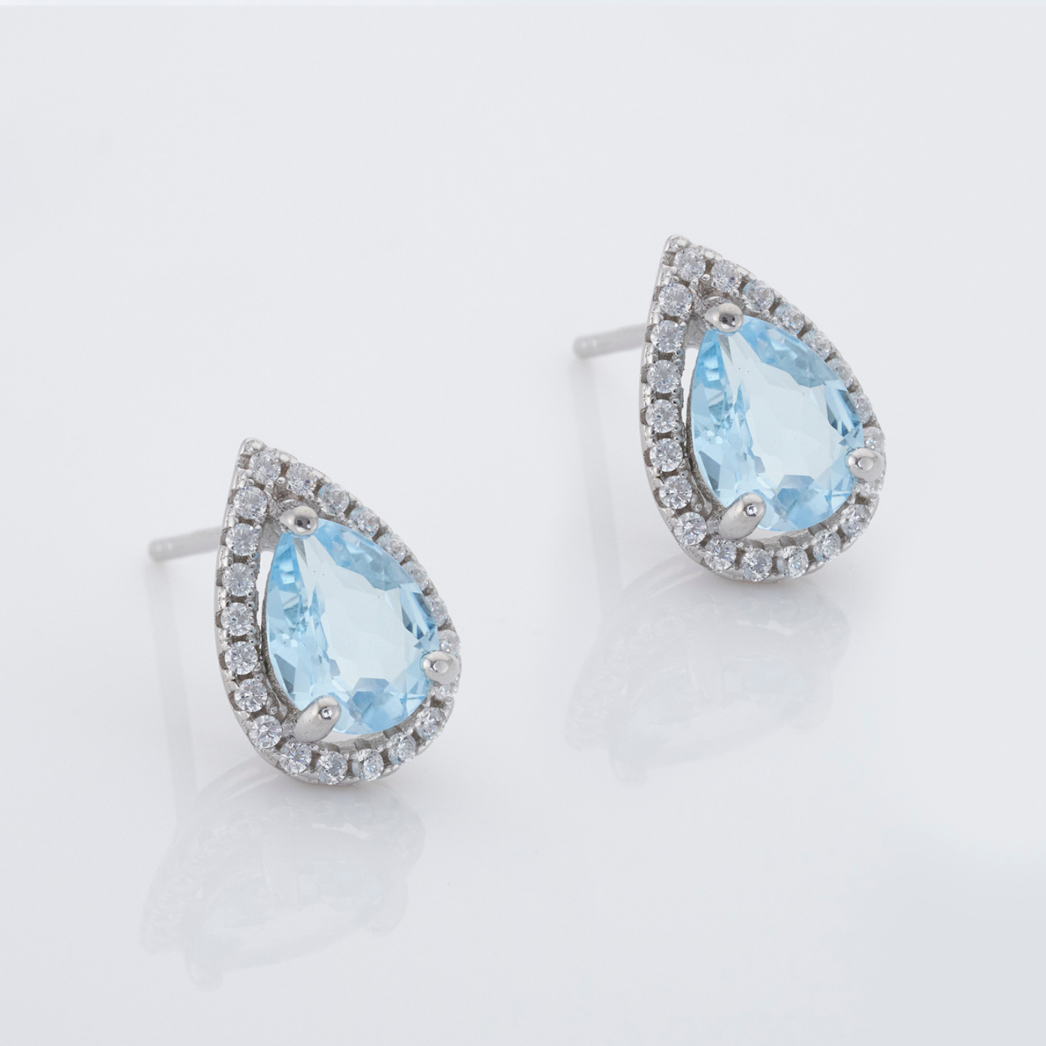 Luscious Blue Topaz Earrings