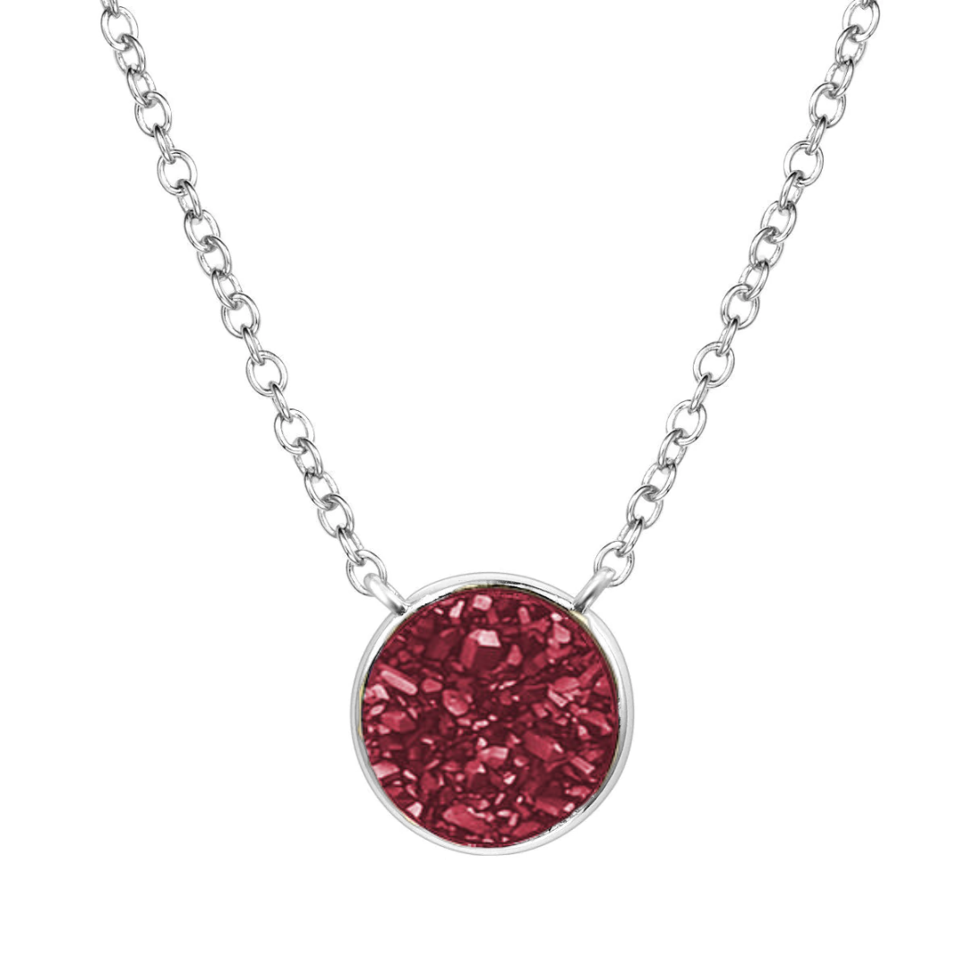 Elara Silver Red Necklace