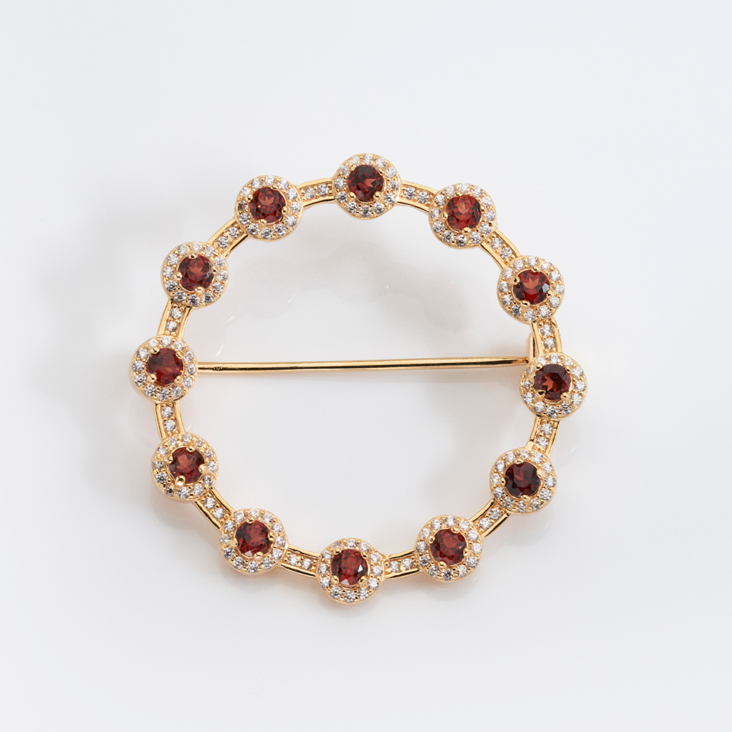 Venus Garnet Brooch