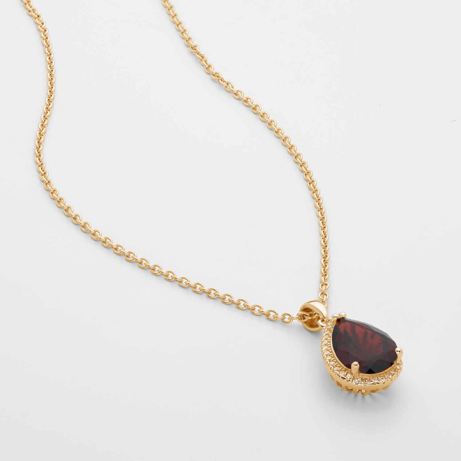 Luscious Garnet Gold Necklace