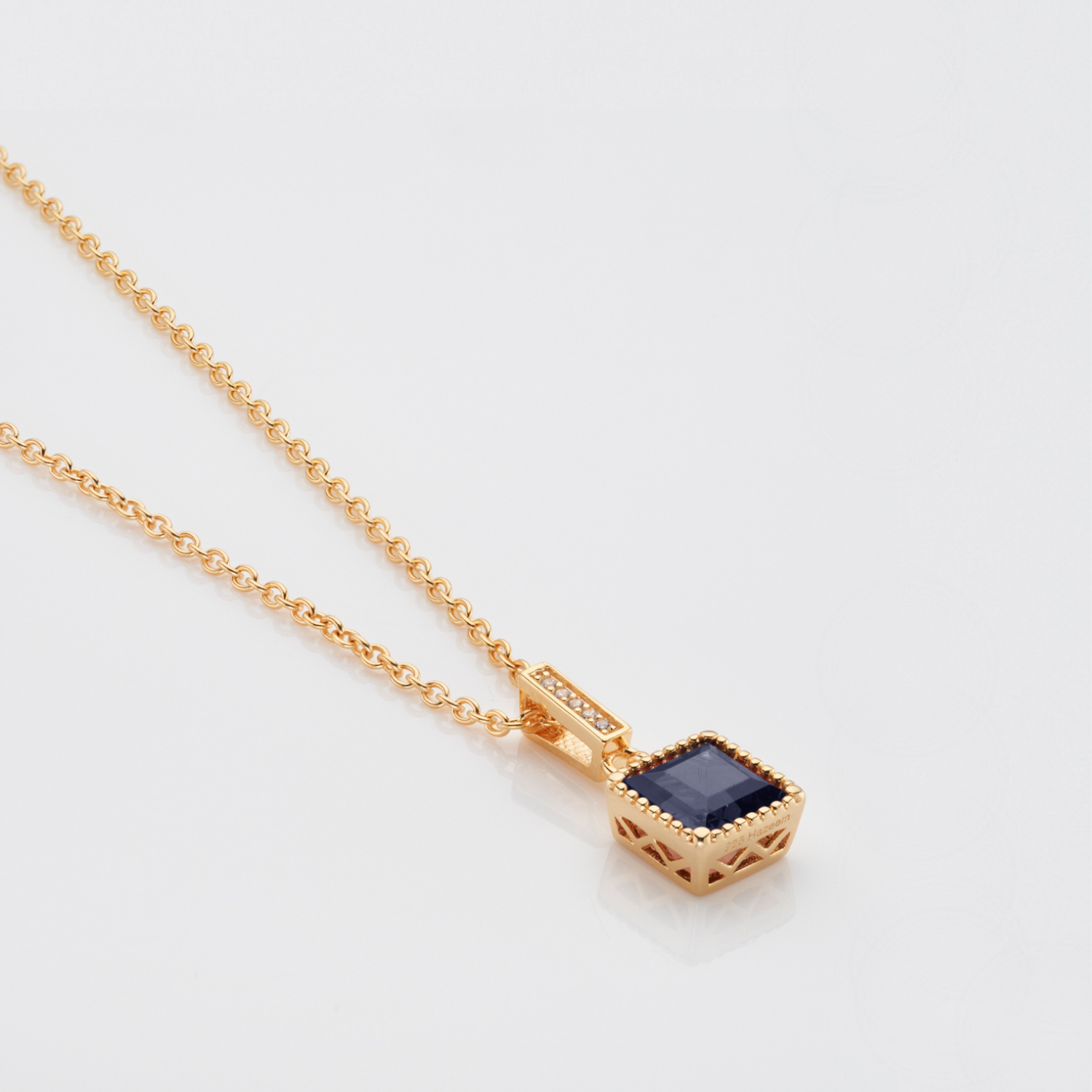 Admiral Gold Sapphire Necklace