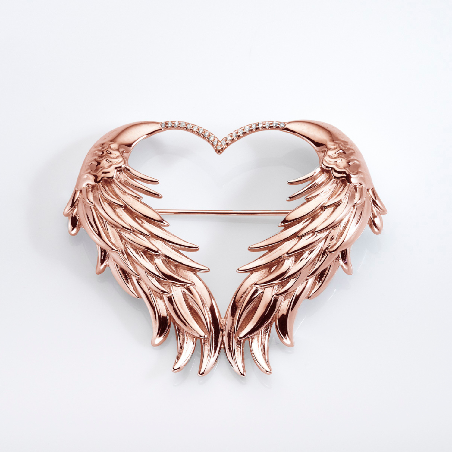 Luckenbooth Rose Gold Brooch