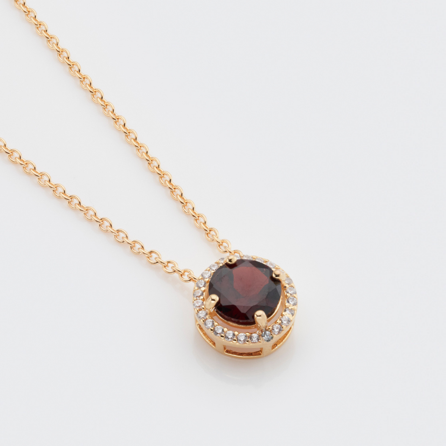 Royal Gold Garnet Necklace