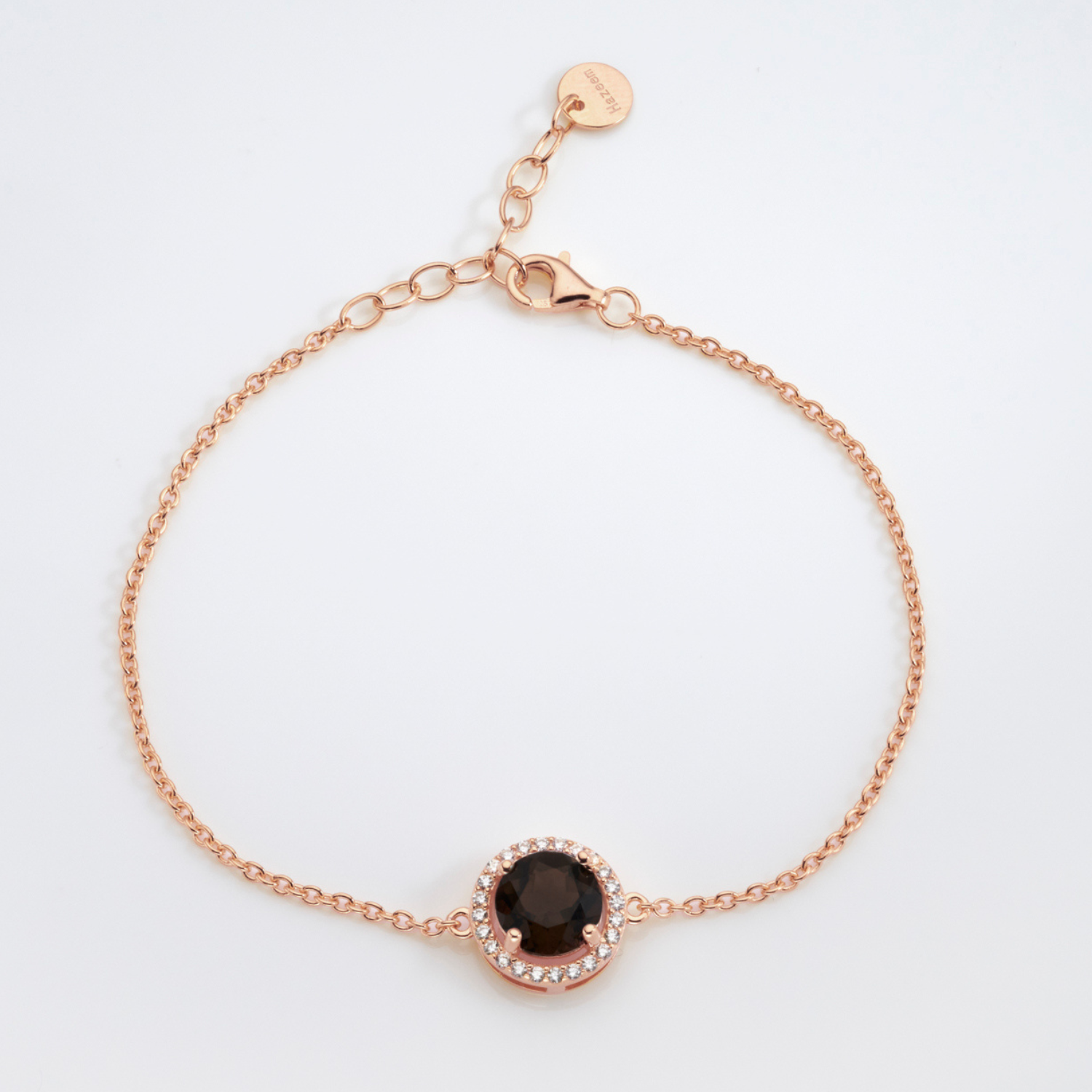 Royal Rose Gold Smoky Quartz Bracelet