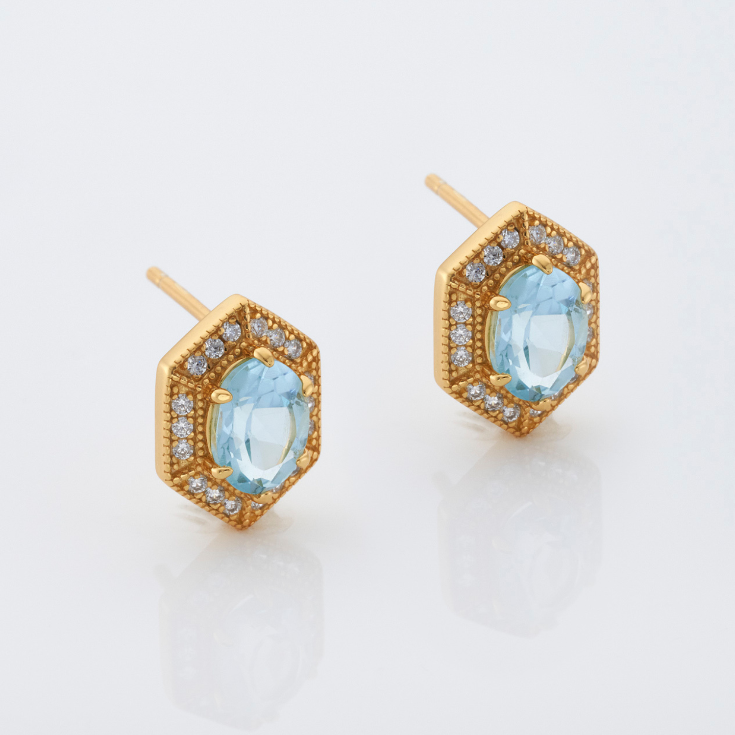 Hexagon Earrings