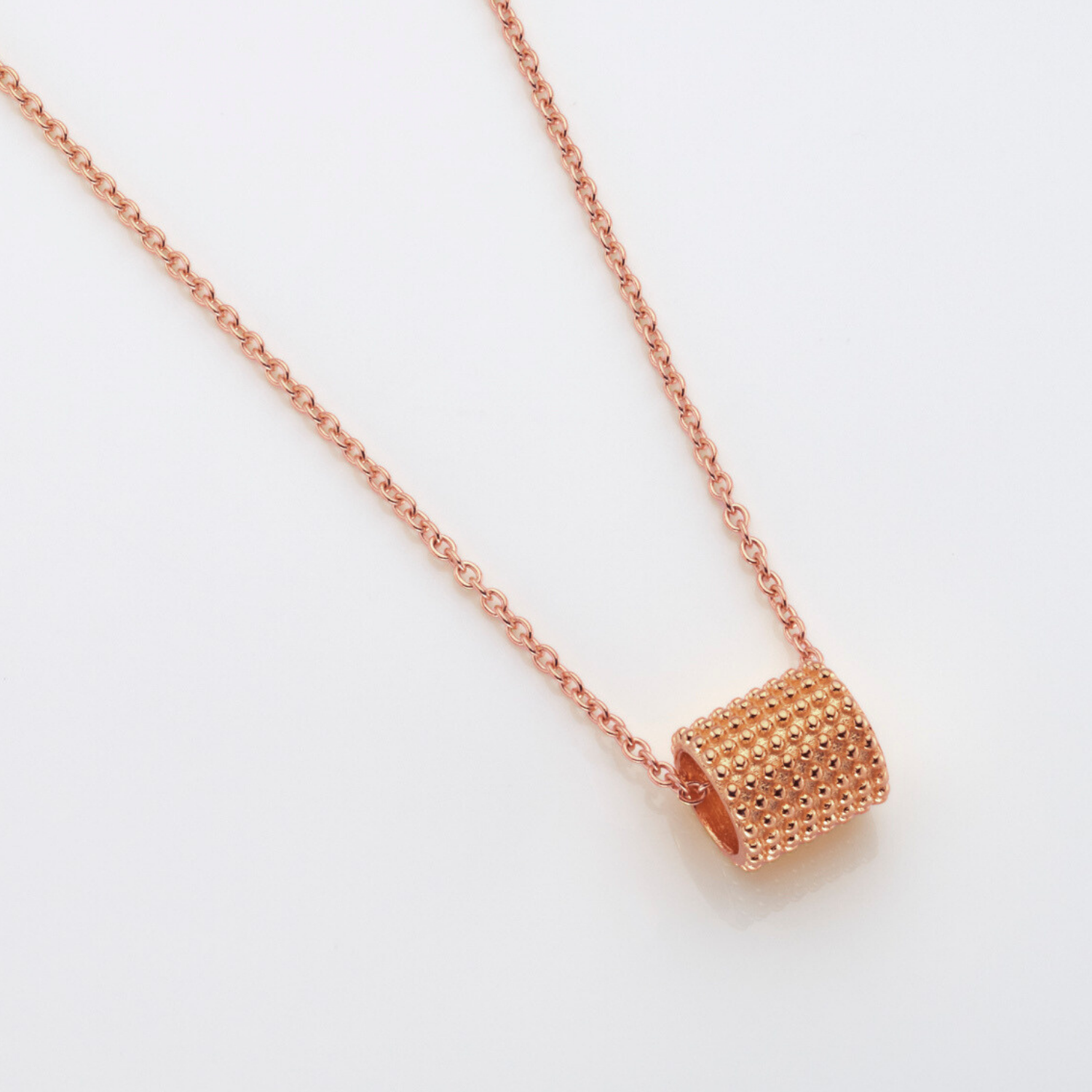 Barrel Rose Gold Pendant