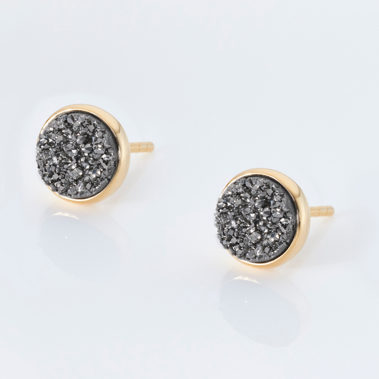 Elara Gold Silver Studs