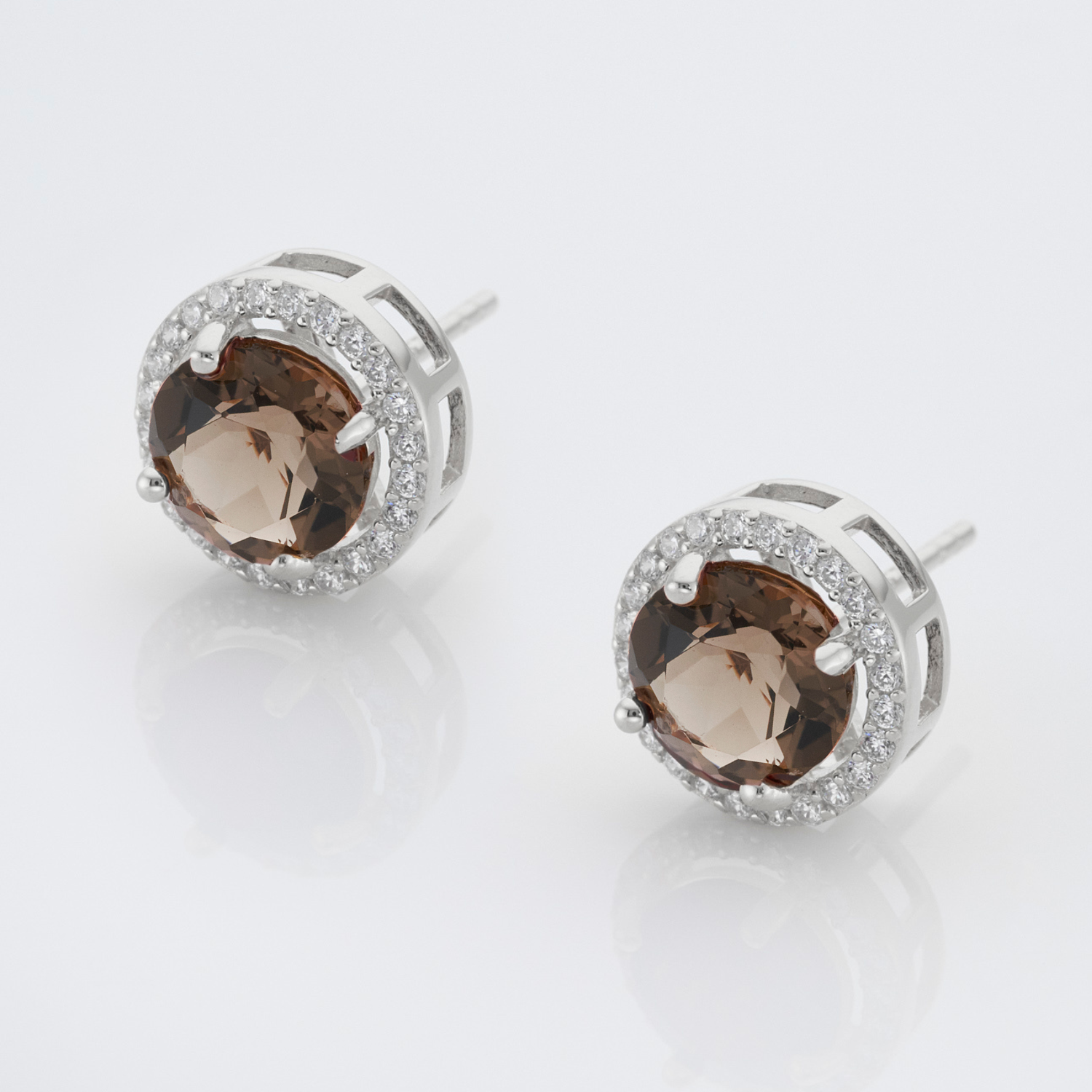 Royal Smoky Quartz Earrings