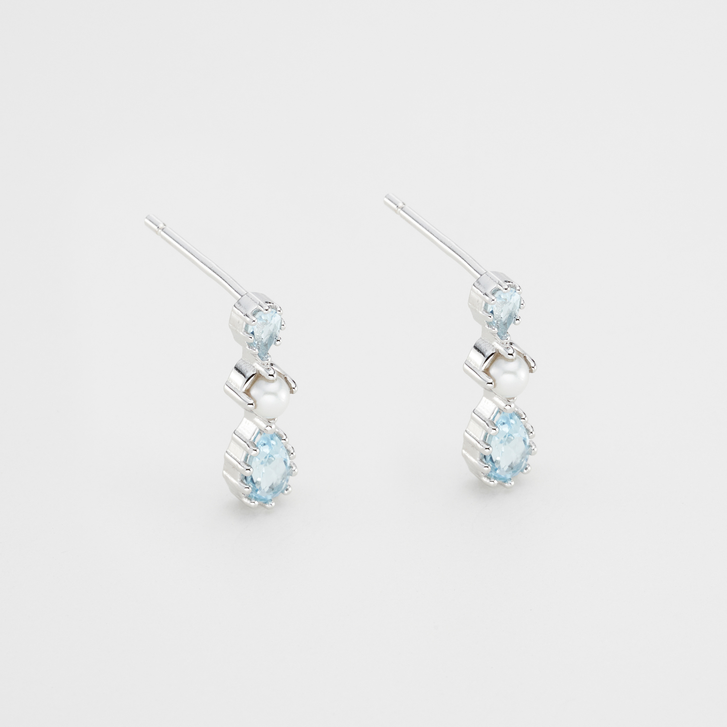 Historic Royal Palaces Jewel Blue Topaz Tiara Earrings