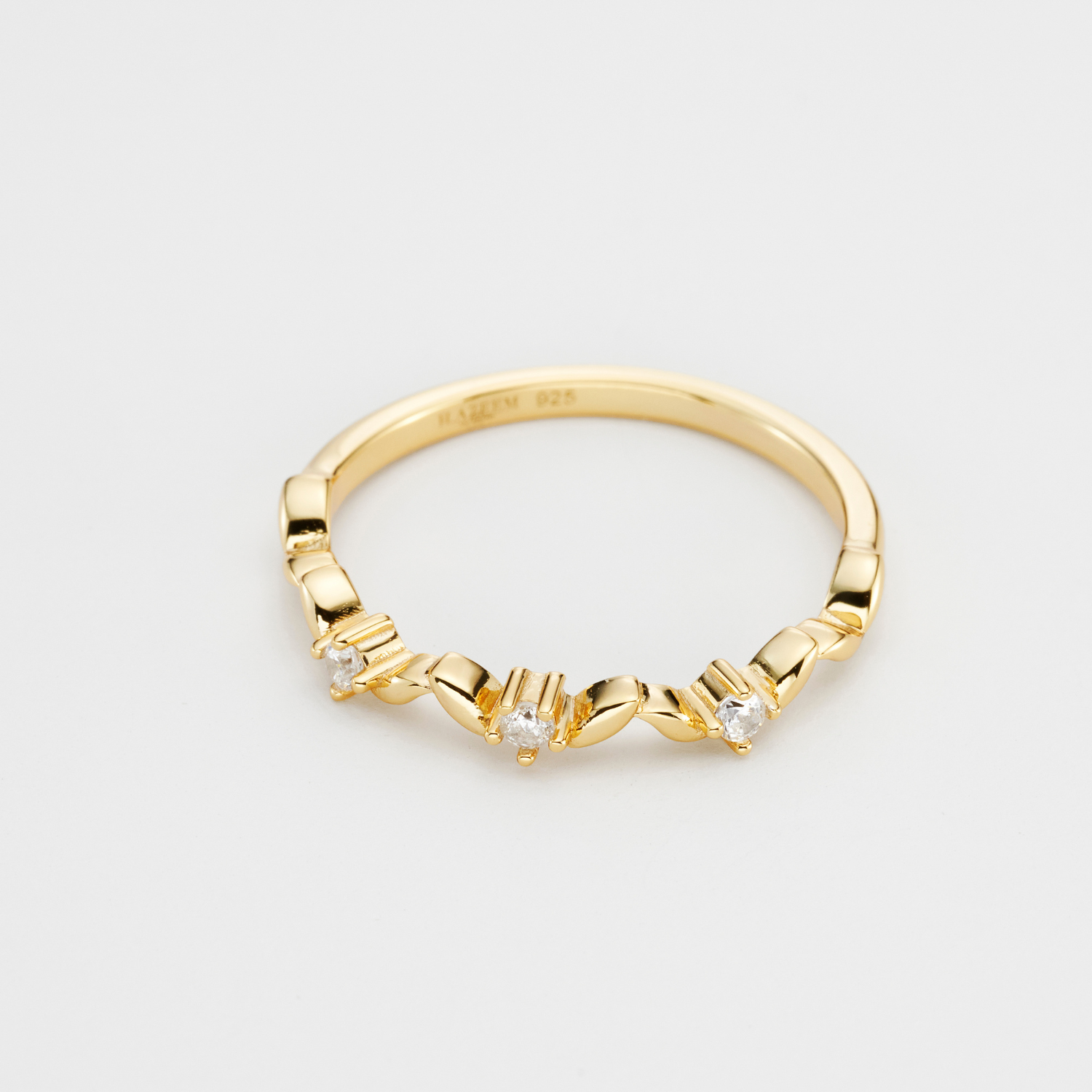 Historic Royal Palaces Jewel Gold Stacking Ring