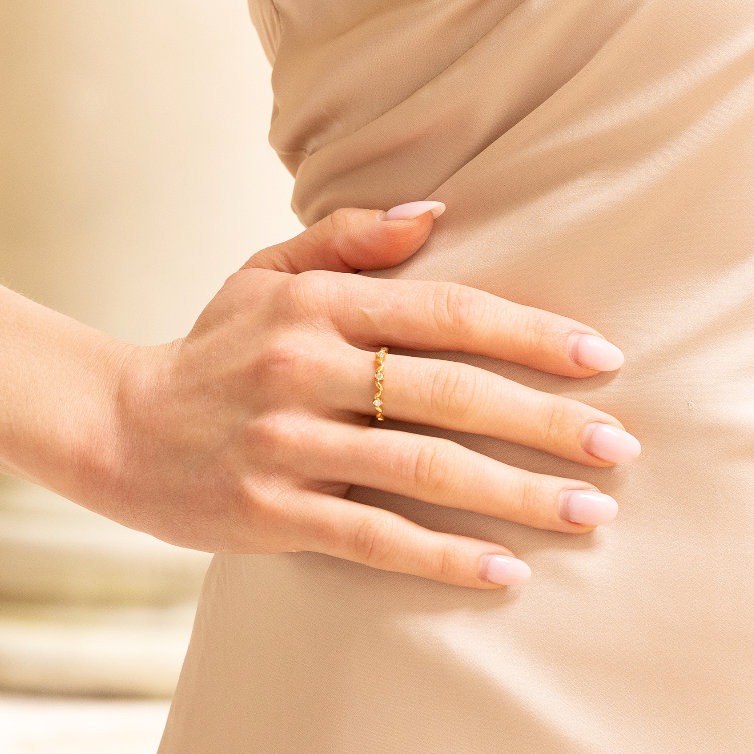 Historic Royal Palaces Jewel Gold Stacking Ring