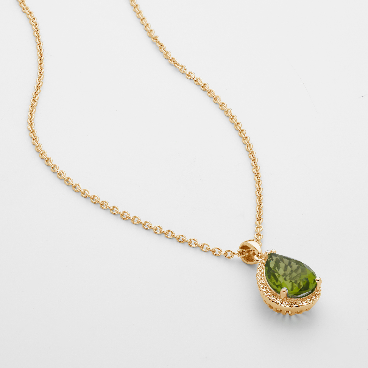 Luscious Peridot Gold Necklace