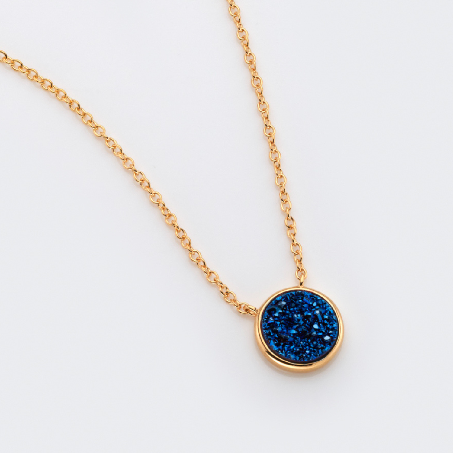 Elara Gold Blue Necklace