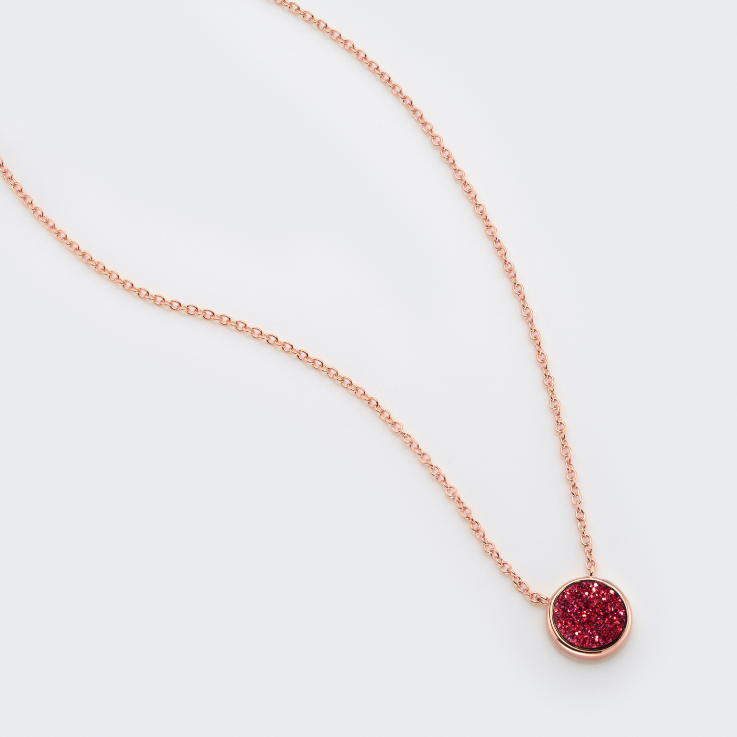 Elara Rose Gold Red Necklace