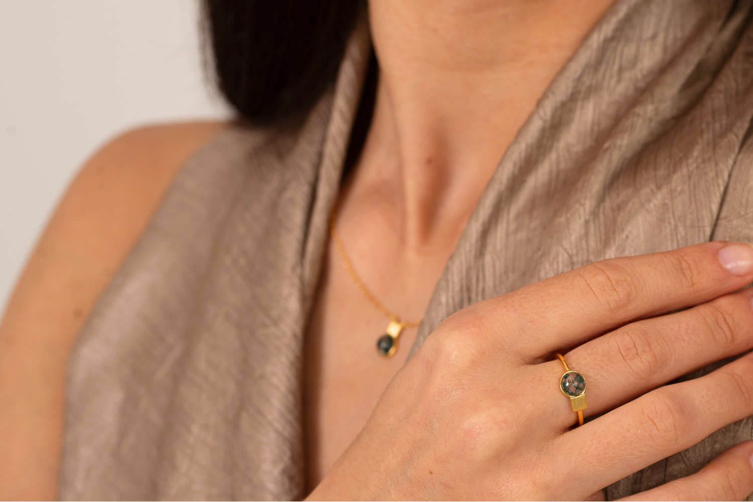moss agate jewellery
