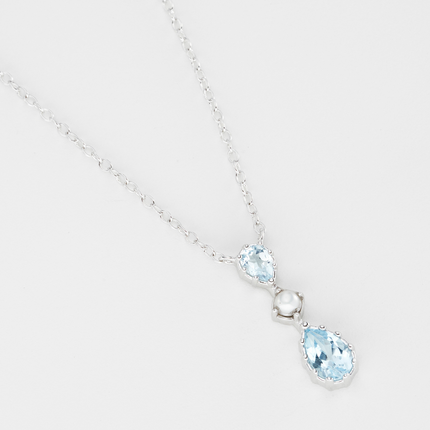 Historic Royal Palaces Jewel Blue Topaz Tiara Necklace