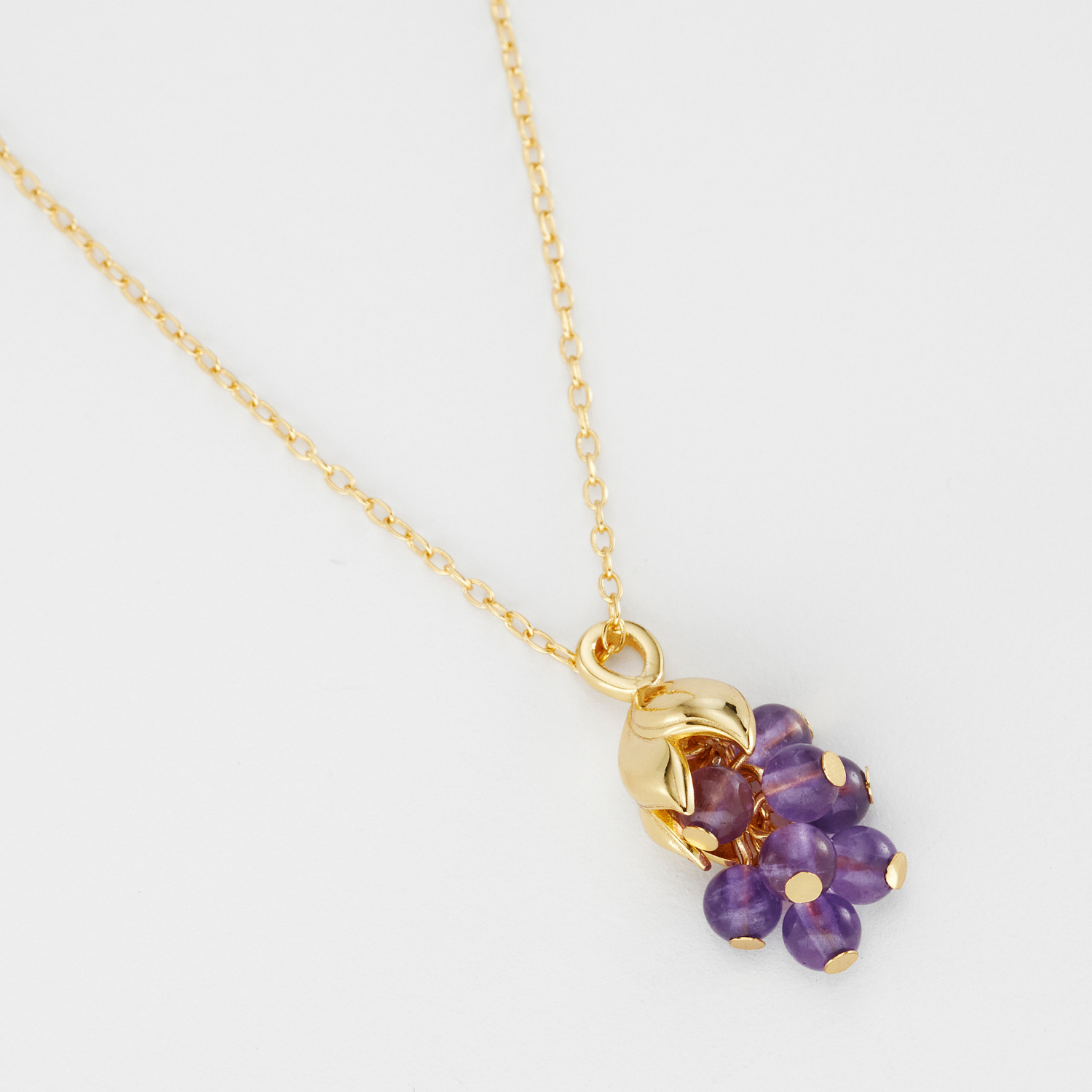 Historic Royal Palaces Jewel Gold Amethyst Necklace