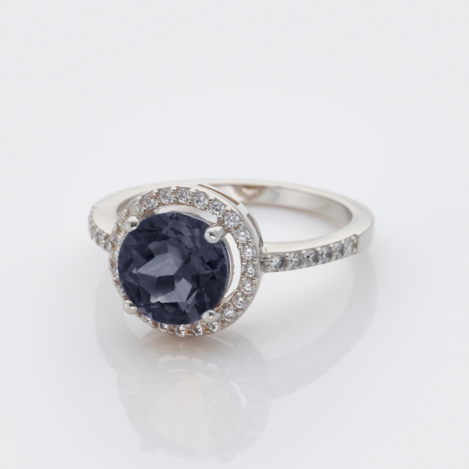 925 sterling silver sapphire ring