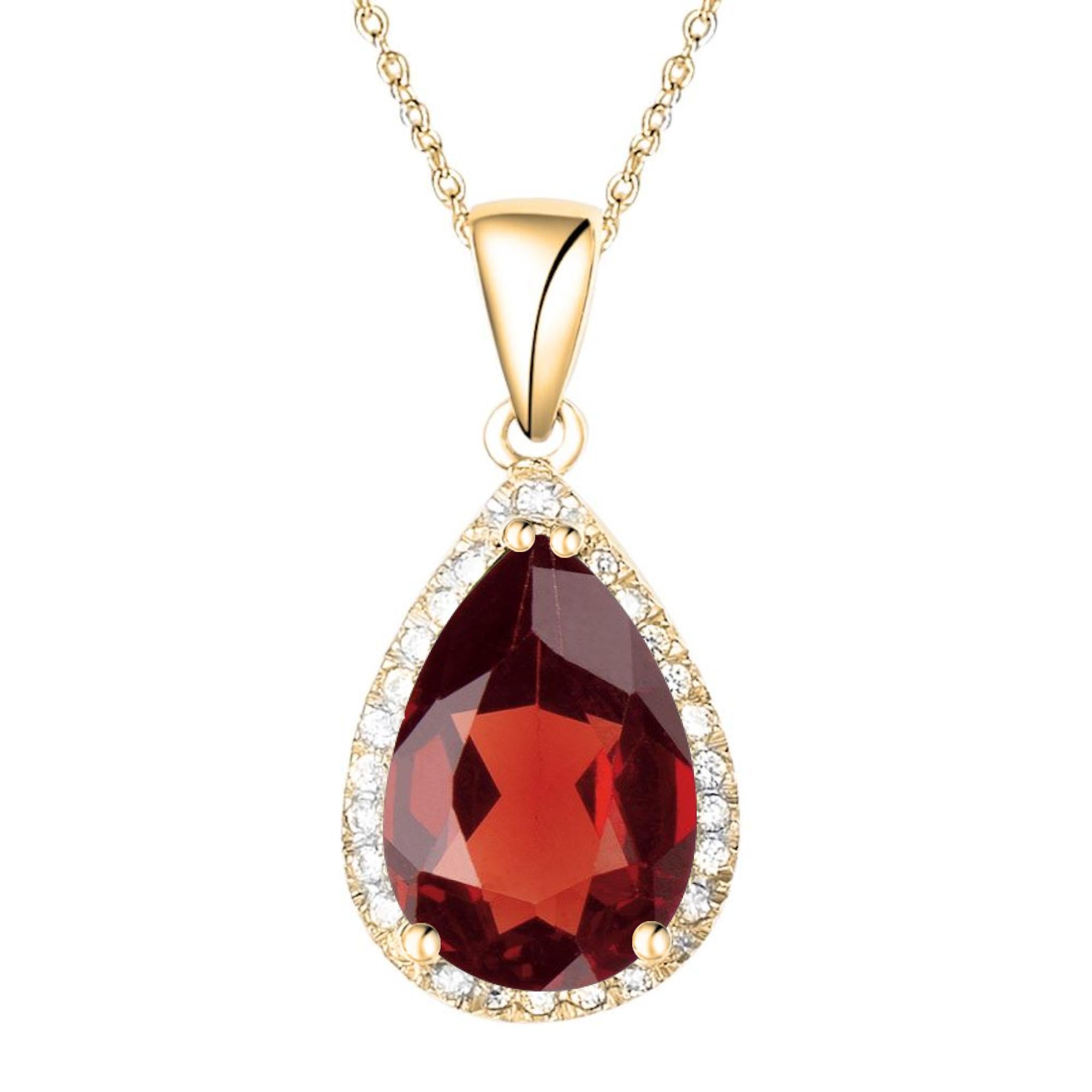 Luscious Garnet Gold Necklace