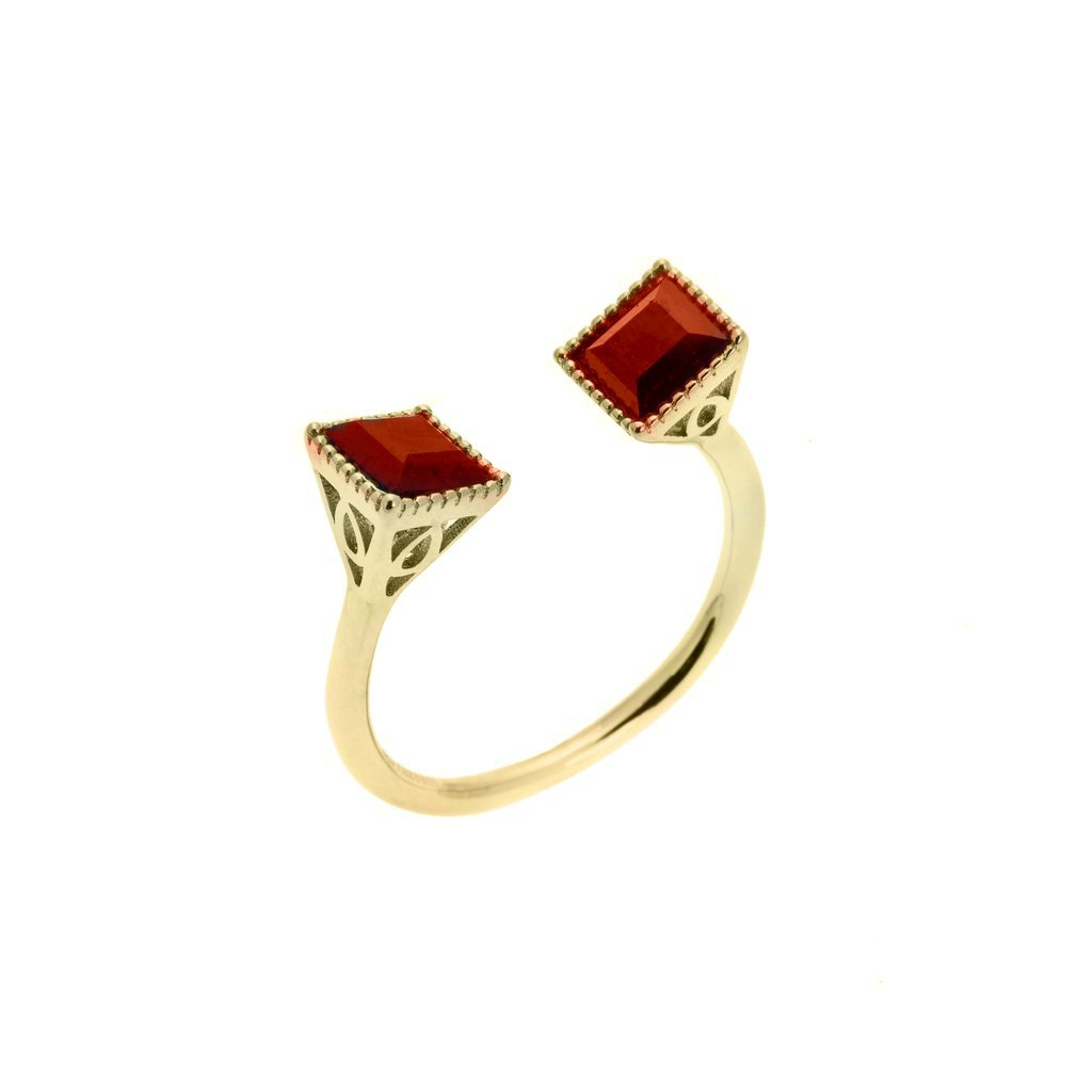 Admiral Gold Garnet Ring