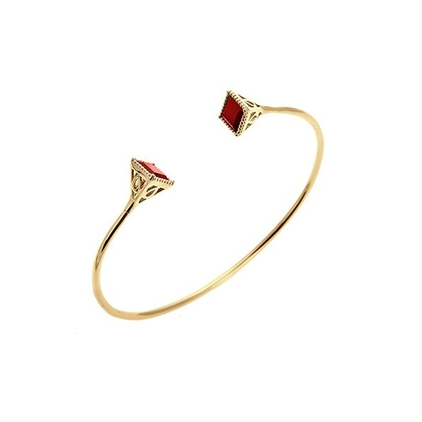Admiral Gold Garnet Bangle