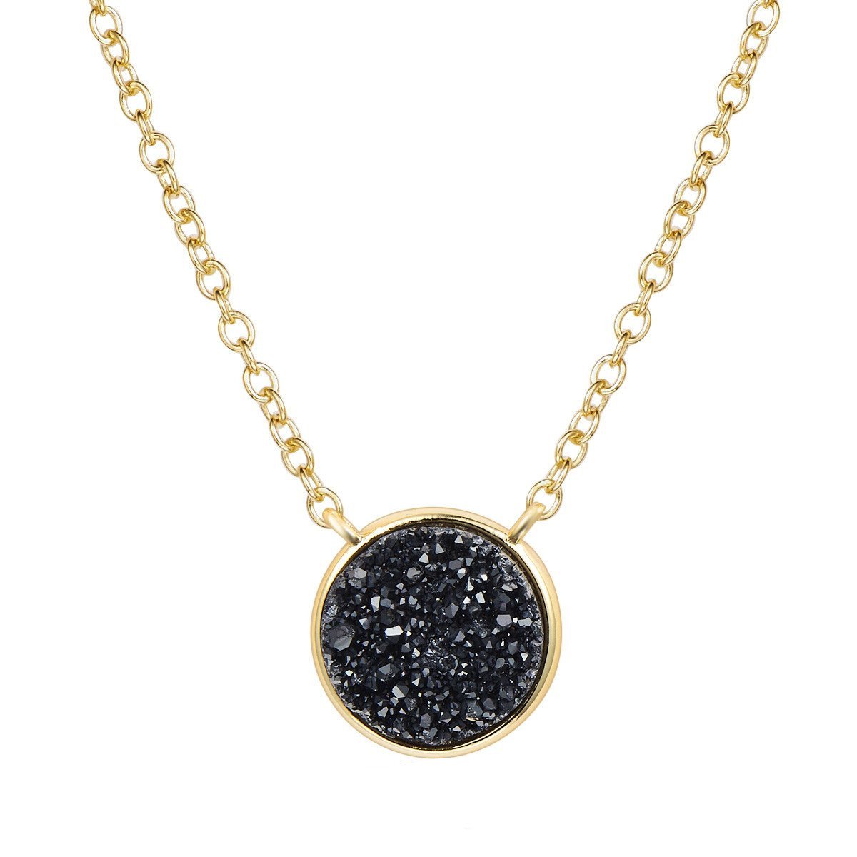 Elara's Gold Black Necklace