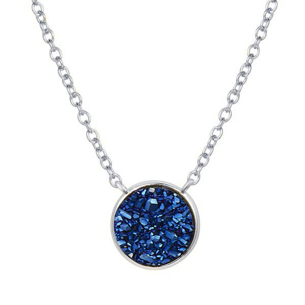 Elara's Silver Blue Necklace - H.AZEEM London