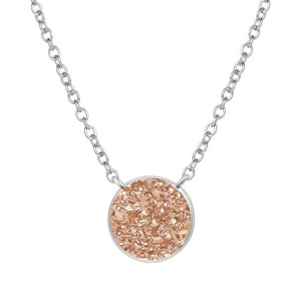 Elara's Silver Rose Necklace