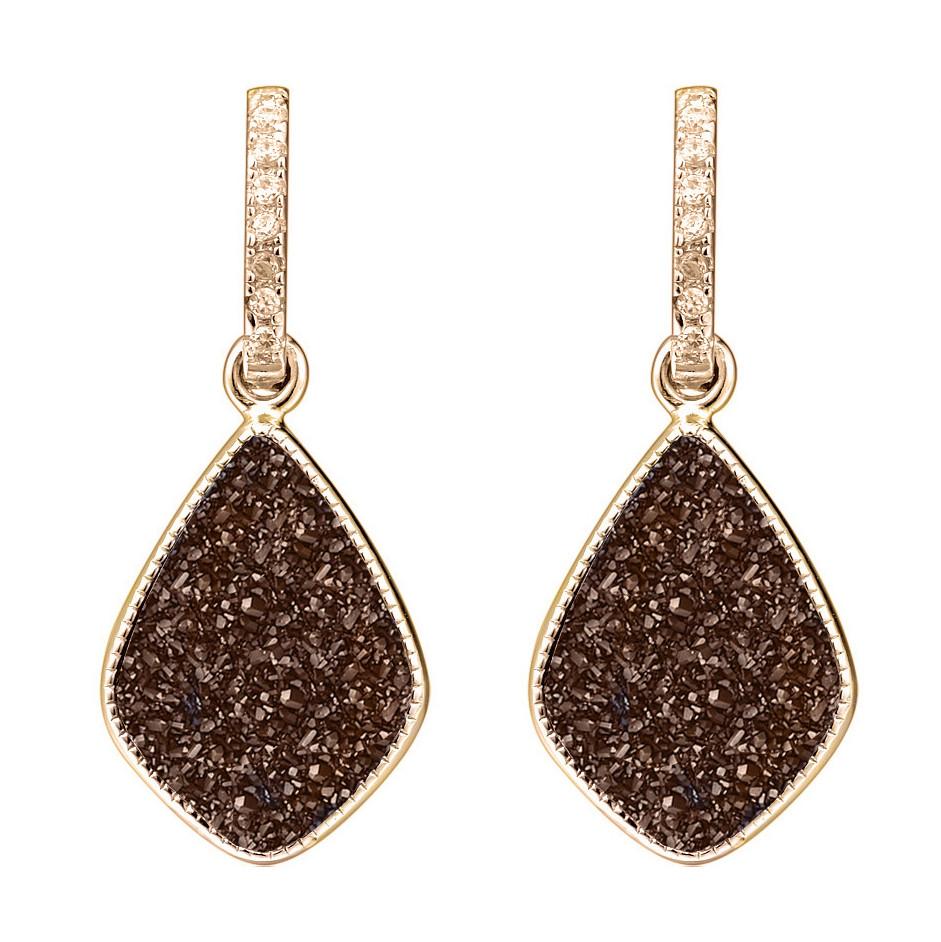 Elara's Star Coffee Earrings