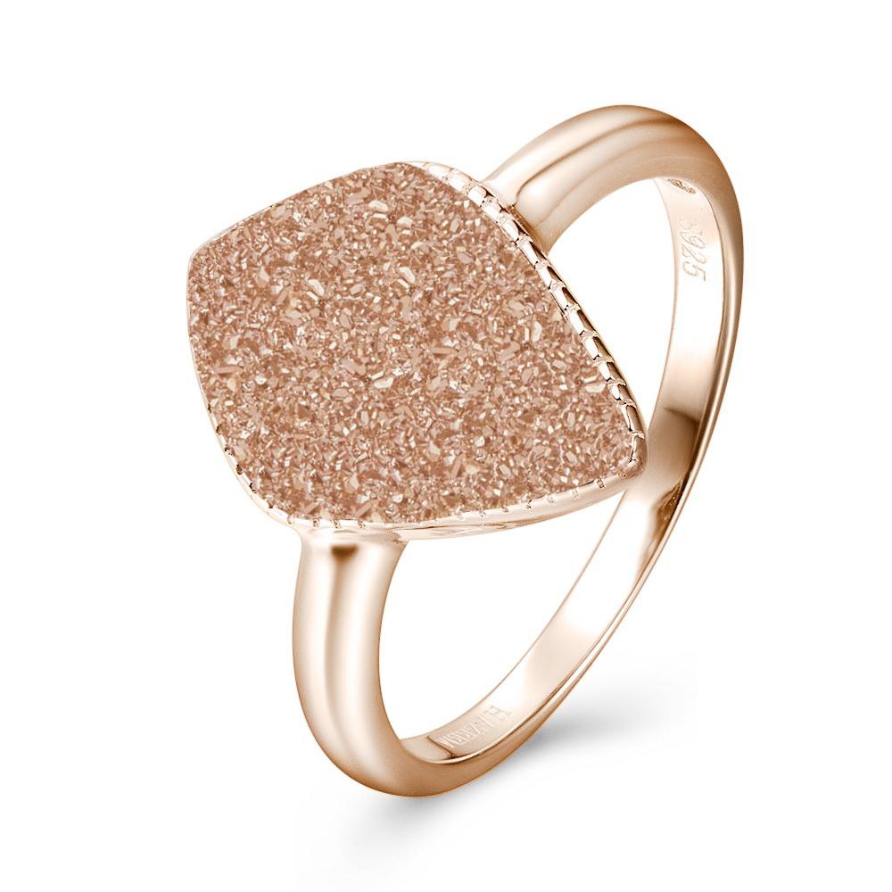 Elara's Star Rose Gold Rose Ring
