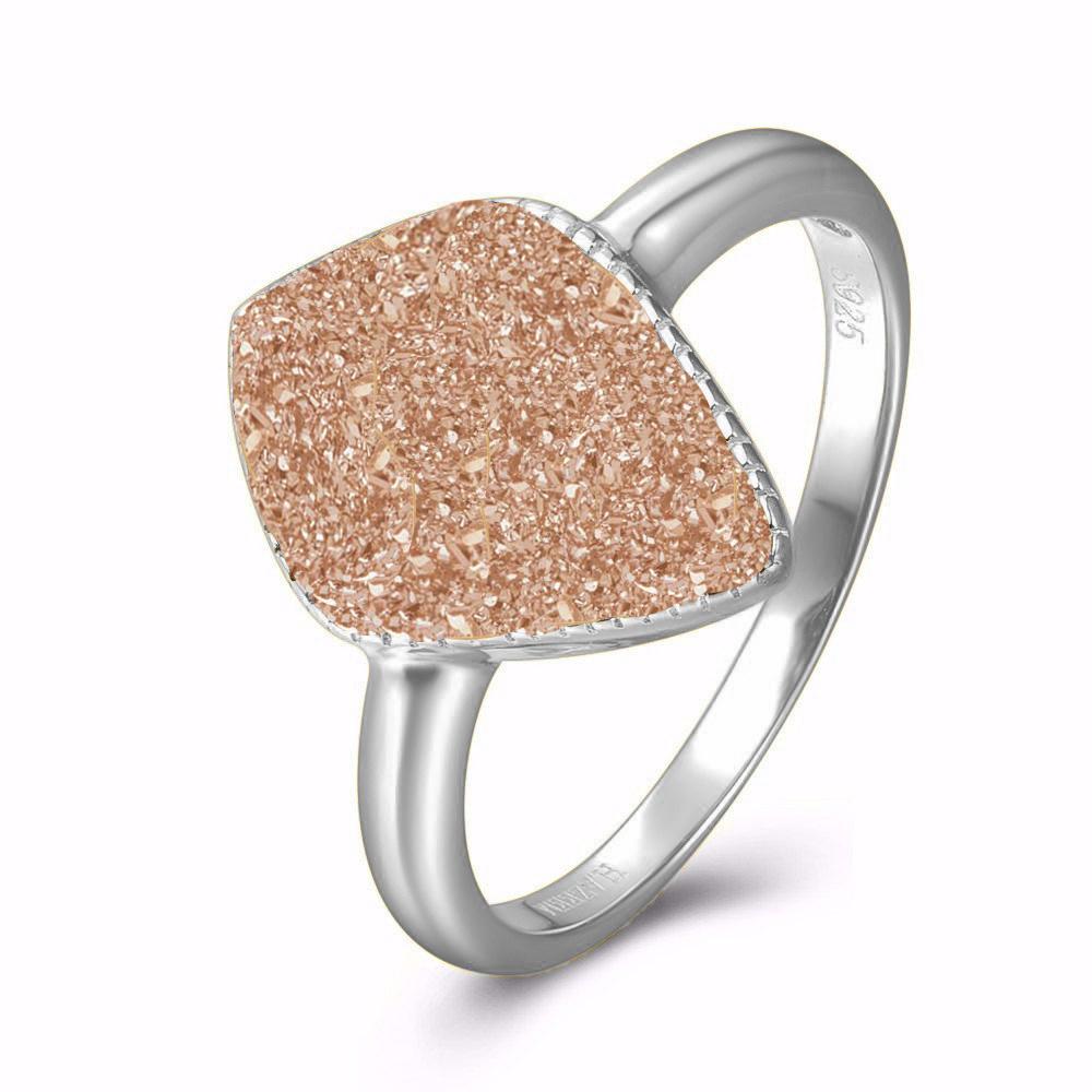 Elara's Star Silver Rose Ring
