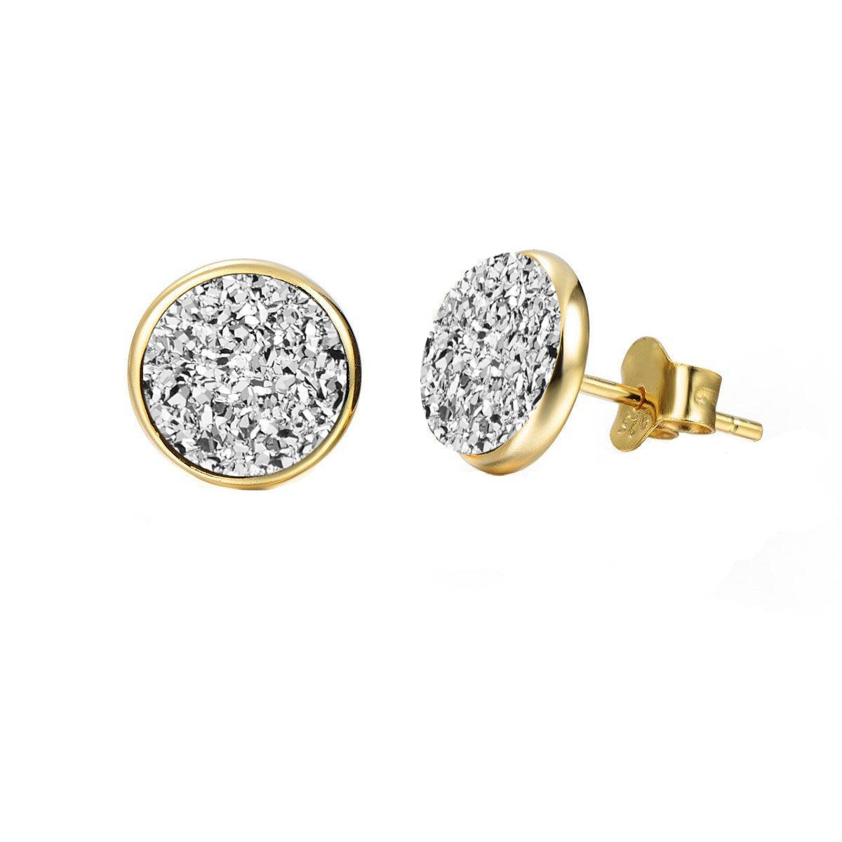 Elara's Gold Silver Studs